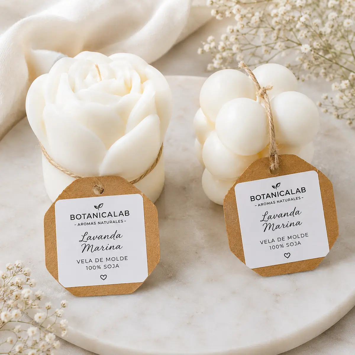 Velas de molde aromáticas de 35 gramos